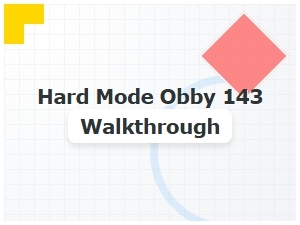 Conquering Hard Mode Obby 143